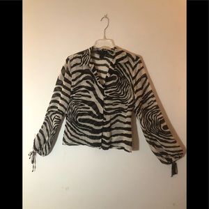 Express Zebra Print Shirt
